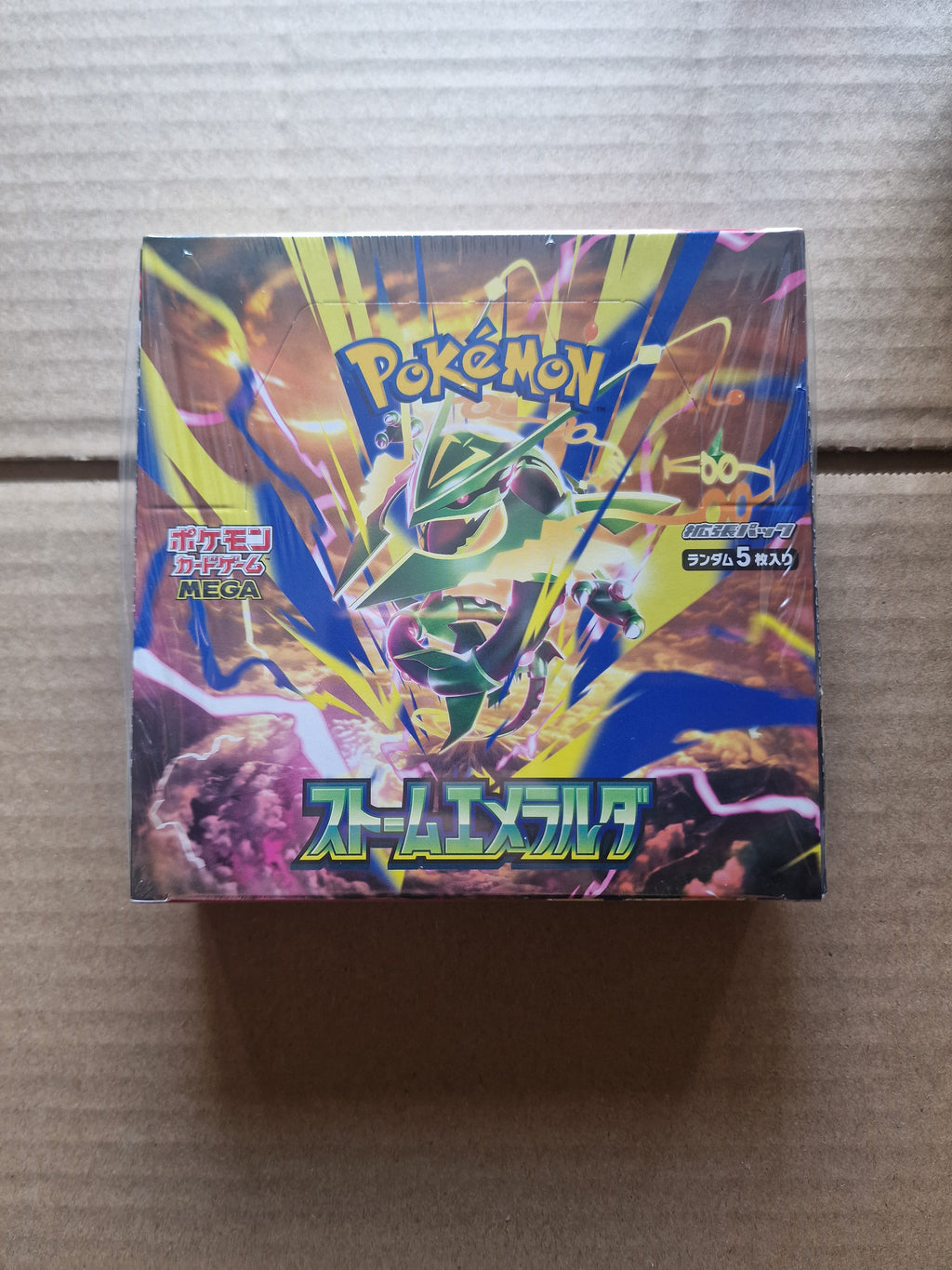 Display Pokémon Storm Emeralda M6 Japonais, 30 boosters scellé Méga-Rayquaza