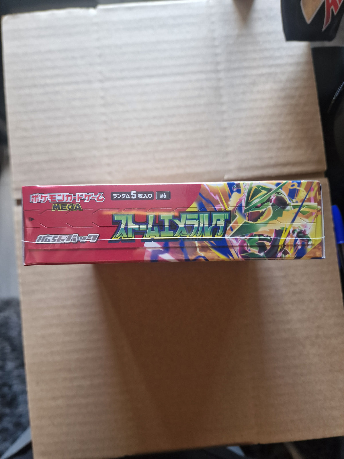 Display Pokémon Storm Emeralda M6 Japonais, 30 boosters scellé Méga-Rayquaza