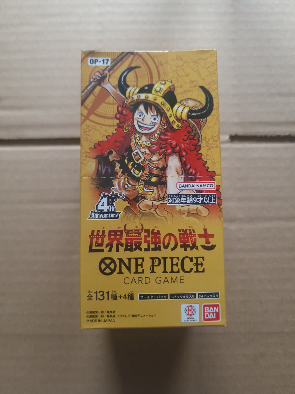 Display One Piece OP-17 Japonais – 24 boosters scellé 4e anniversaire